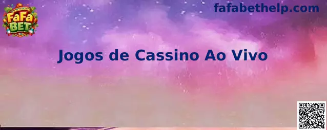 Jogos de Cassino Ao Vivo en FaFa Bet