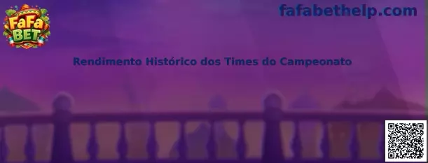 Rendimento Histórico dos Times do Campeonato
