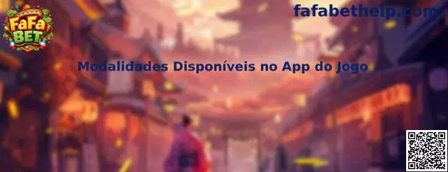 Modalidades Disponíveis no App do Jogo